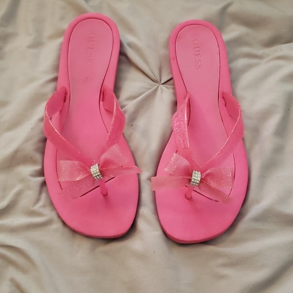 guess bow flip flops